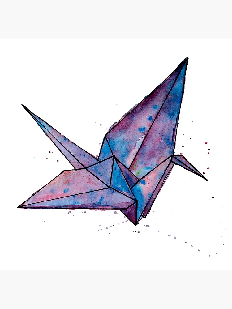 Origami Paper Crane Poster