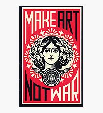 MAKE ART NOT WAR Photographic Print