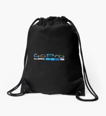 GoPro logo back ground Drawstring Bag