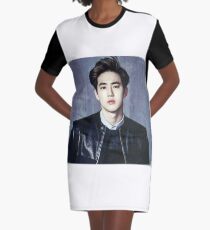 Suho EXO T-Shirt Kleid