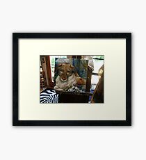 CHARLOTTE, or GIRL WITH APPLE Framed Print