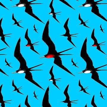 Artwork thumbnail, Frigate Birds Majestic Flight  by BluedarkArt