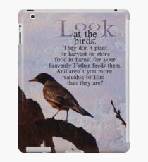 Matthew 6:26 scripture iPad Case/Skin