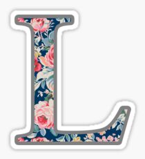 Letter L - Floral Sticker