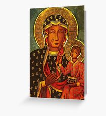 Black Madonna/Our Lady of Czestochowa Greeting Card