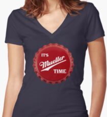es & amp; s Mueller Time Red Shirt mit V-Ausschnitt