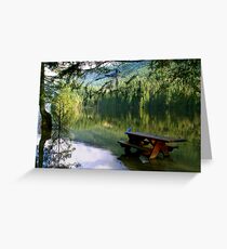 Blue Jays & Picnic Table Greeting Card