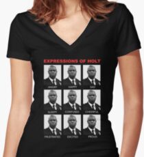 Expressions of Holt Women's Fitted V-Neck T-Shirt
