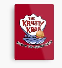 Krusty Krab Metal Print