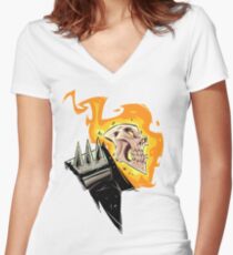 Ghost rider Women's Fitted V-Neck T-Shirt