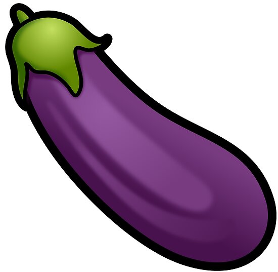  Eggplant  Emoji  Poster by OneDollarBilly Redbubble