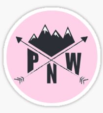 PNW (pink) Sticker