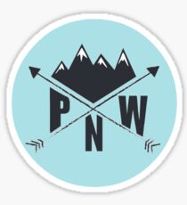 PNW (blue) Sticker