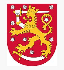 Finland Coat of Arms Photographic Print