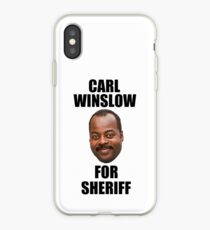 Carl Winslow for Sheriff 2 iPhone Case
