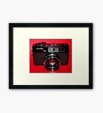 Black Rangefinder Camera Framed Print