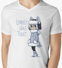 Lonely Wolf Treat Men's V-Neck T-Shirt