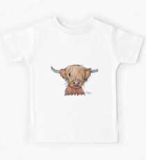 HIGHLAND COW ' PEPSI ' By Shirley MacArthur Kids Tee