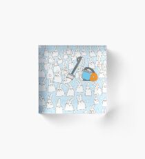 Dust bunnies Acrylic Block