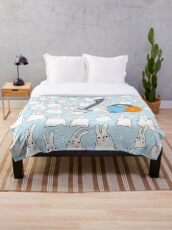 Dust bunnies Throw Blanket