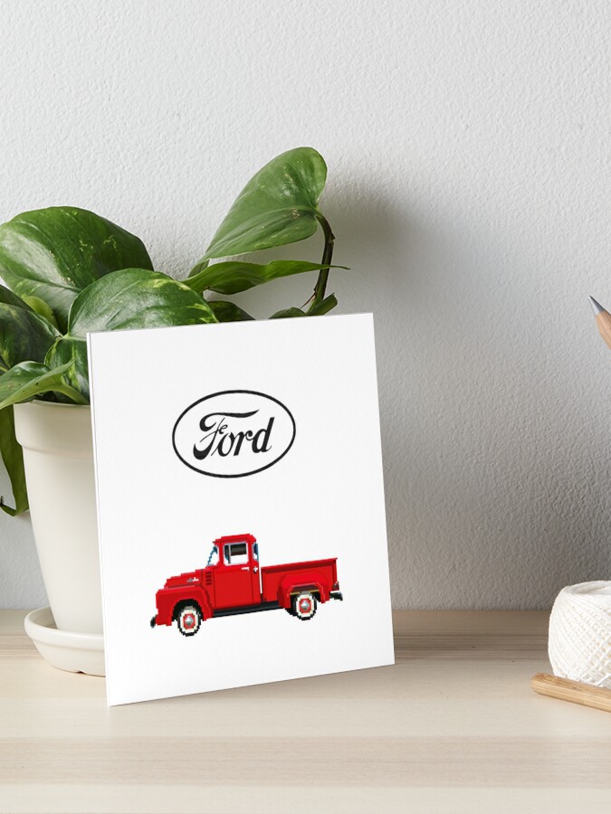 1956 Ford F150 Truck Art Board Print By Williamcollyer