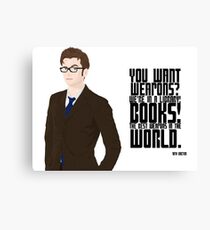 Doctor Books Canvas Print