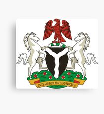 Nigeria Coat of Arms Canvas Print