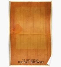 The Big Lebowski Minimal Poster Poster