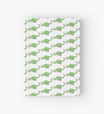 Happy Diplodocus - dinosaur design by Cecca Designs Hardcover Journal