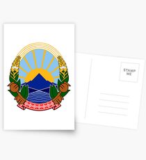 Macedonia Coat of Arms Postcards