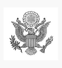 Vintage USA Coat of Arms Photographic Print