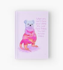 "When You Can't Face Your Whole Life" Sunrise Quokka Hardcover Journal
