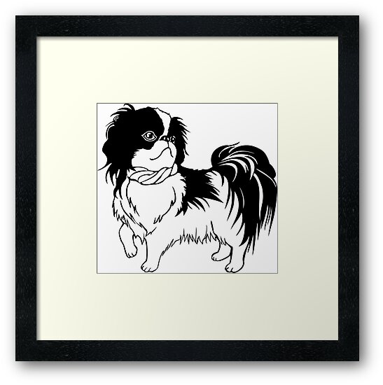 JAPANESE CHIN Dog Puppy Premium Glass Table Coaster with Gift Box
