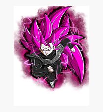 SSJ3 Goku Black (Rose) Photographic Print