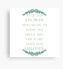 Albus Dumbledore Quote Canvas Print