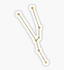 Taurus Gold Constellation Sticker