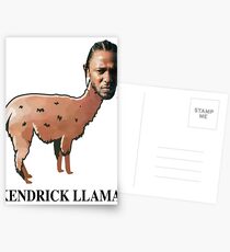 KENDRICK LLAMA. (with text) Postcards