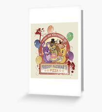 Freddy Fazbear's Birthday! (survivor version) Greeting Card