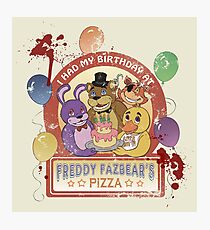 Freddy Fazbear's Birthday! (survivor version) Photographic Print