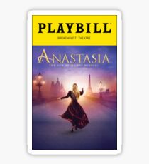anastasia playbill sticker Sticker