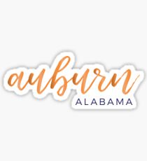Pegatina Auburn Alabama - Auburn University Colors