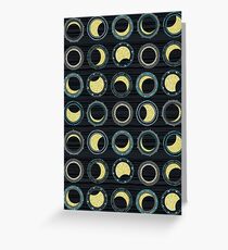 solar eclipse mandala Greeting Card