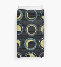 solar eclipse mandala Duvet Cover