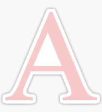 Alpha- millennial pink greek letter Sticker