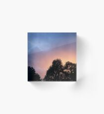 Lewiston at Sunset Acrylic Block