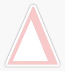 delta- millennial pink greek letter Sticker