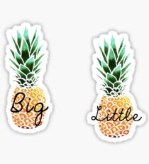 Big little sorority pineapple Sticker