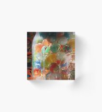 Marbles in a Jar 2 Painterly Acrylic Block