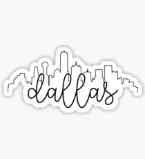cityscape outline - dallas Sticker
