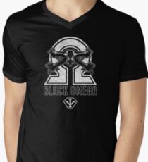Babylon 5 - B5 - Black Omega - Starfury (Distressed) Men's V-Neck T-Shirt